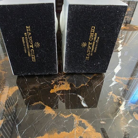 Jonathan Adler Happy Chic Elizabeth Foo Dog Set Of 2 Bookends White - Picture 10 of 14